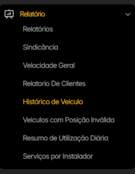 Histórico de veículos com observações 1