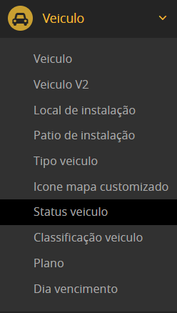 Nova aba para edição de status do veículo 1 rastreamento veicular