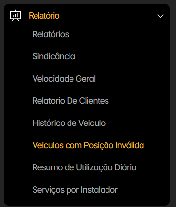 Nova versão do relatório de veículos com posição inválida 1