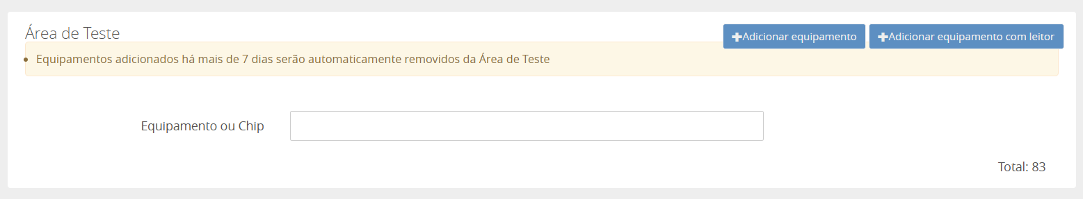 Novo filtro na área de teste 2