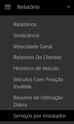 Novo relatório de serviços por instalador 1 Novo relatório de serviços por instalador 1