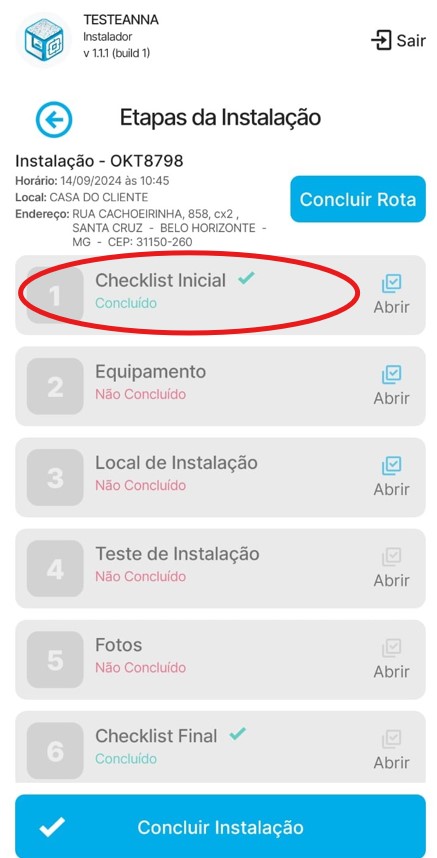 instalação de rastreadores