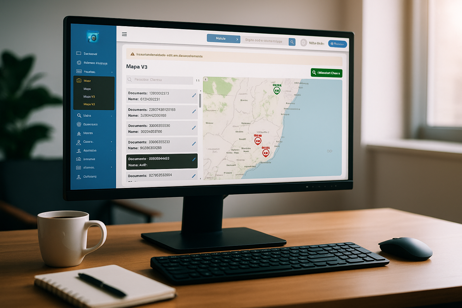 rastreamento veicular - mapa v3