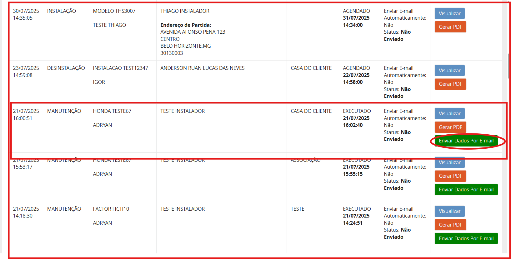 Serviço automático 1-2