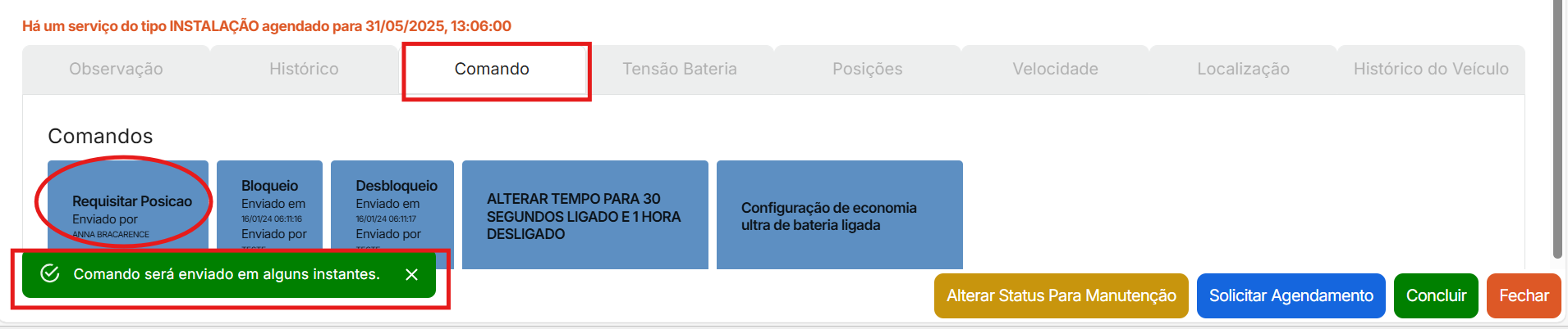 concluir alertas 1-3